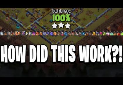 I 3 Starred Using EVERY TROOP in Clash of Clans – Clash Bashing!!