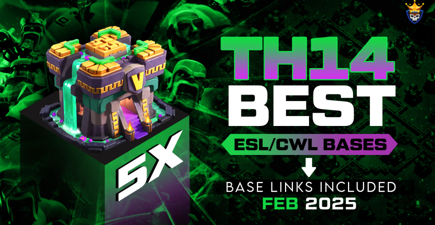 5 BEST TH14 War Bases After February UPDATE | Clash Champs
